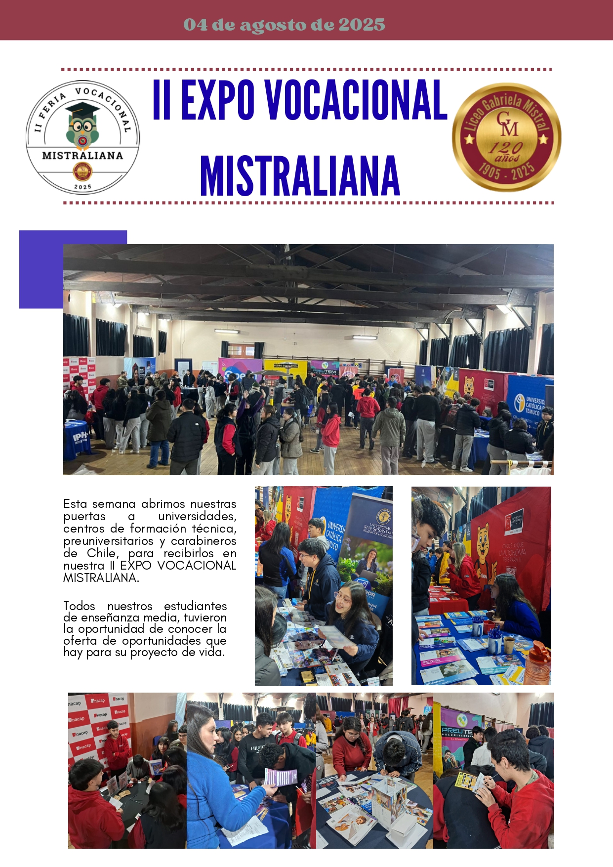 Boletín Expo Vocacional - Página 1